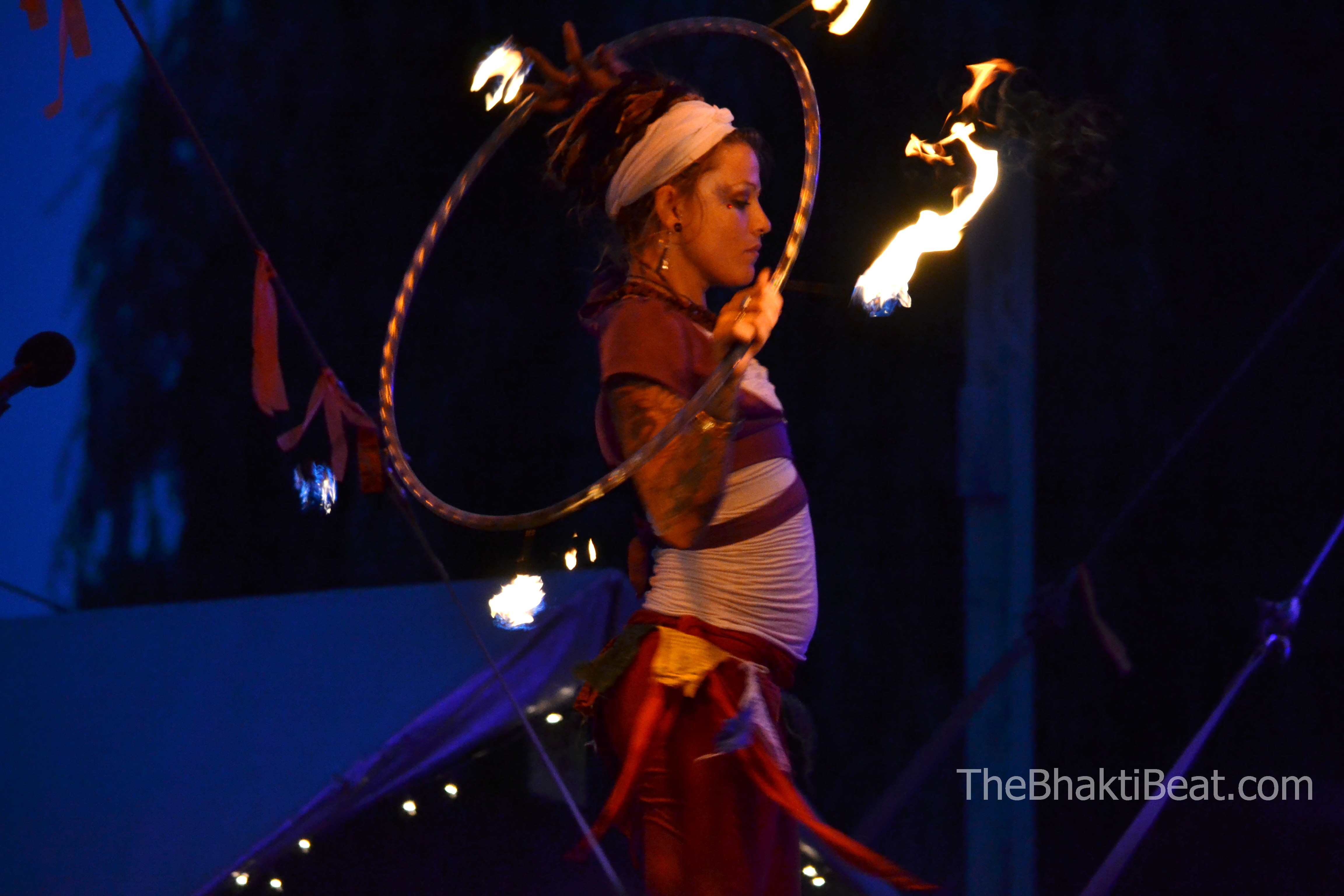 Firedancer at Bhakti Fest Midwest, by TheBhaktiBeat.com